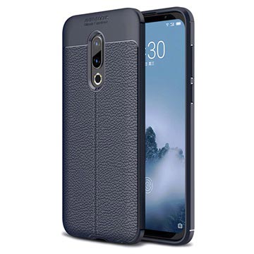 Slim-Fit Premium Meizu 16 Plus TPU Case - Donkerblauw