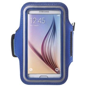 Sport Gym Armband - Samsung Galaxy S7, Galaxy S6, Galaxy S6 Edge - Blauw