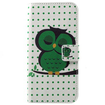 Huawei Honor 6A Style Series Wallet Case - Groene Uil