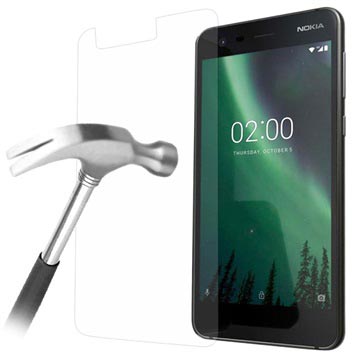 Nokia 2 Gehard Glas Screenprotector - 0.3mm - Kristalhelder