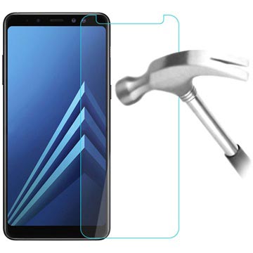 Samsung Galaxy A8+ (2018) Screenprotector van gehard glas - kristalhelder