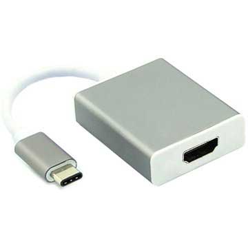 USB 3.1 Type-C / HDMI-kabeladapter - zilver