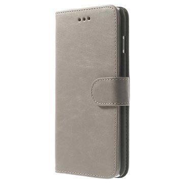 iPhone 6 Plus / 6S Plus Wallet Leren Hoesje - Beige