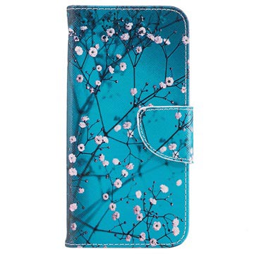 Samsung Galaxy J3 (2017) Wonder Series Wallet Case - Witte Bloemen