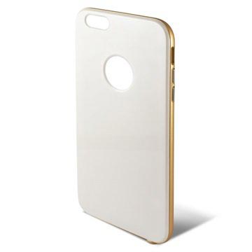 iPhone 6 Plus / 6S Plus Ksix Hybrid Hard Case - Wit / Goud