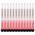 12-Pack Whiteboard Markers met Gum - Rood