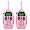 2Pcs DJ100 Kinderen Walkie Talkie Toys Kids Interphone Mini Handheld Zendontvanger 3KM Bereik UHF Radio met sleutelkoord