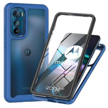 360 Protection Series Motorola Moto G Stylus 5G Case - Zwart / Doorzichtig