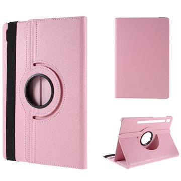 Samsung Galaxy Tab S6 Rotary Folio Case - Roze