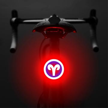 3664 Creatief Fietsachterlicht IPX2 Waterdicht Klein Fiets LED Licht Ondersteuning USB Opladen voor Buiten Fietsen