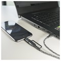 4smarts ComboCord CL USB-C / USB-C en Lightning Kabel - 1.5m - Zwart