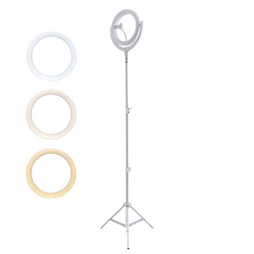 4smarts LoomiPod Selfie Ringlamp / Vloerlamp - Wit