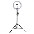 4smarts Loomipod Xl & Mini Selfie Tripod met LED Ring Lamp - 2800-7200 K
