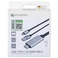 4smarts USB-C / HDMI 4K UHD Kabel Adapter - 1.8m - Zwart