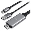 4smarts USB-C / HDMI 4K UHD Kabel Adapter - 1.8m - Zwart