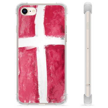 iPhone 7/8/SE (2020)/SE (2022) Hybride Hoesje - Deense Vlag