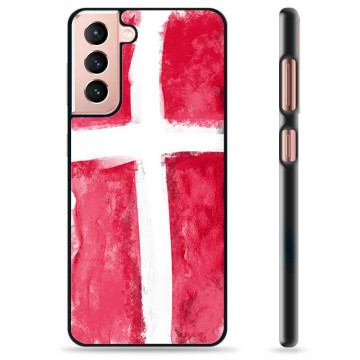 Samsung Galaxy S21 5G Beschermende Cover - Deense Vlag