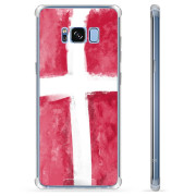 Samsung Galaxy S8 Hybride Hoesje - Deense Vlag