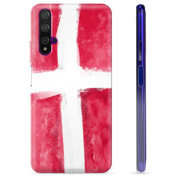 Huawei Nova 5T TPU Hoesje - Deense Vlag