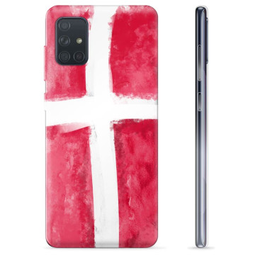 Samsung Galaxy A71 TPU Hoesje - Deense Vlag