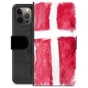 iPhone 12 Pro Max Premium Portemonnee Hoesje - Deense Vlag