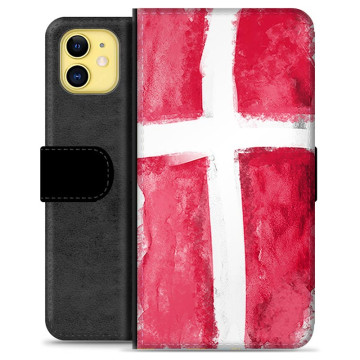 iPhone 11 Premium Portemonnee Hoesje - Deense Vlag