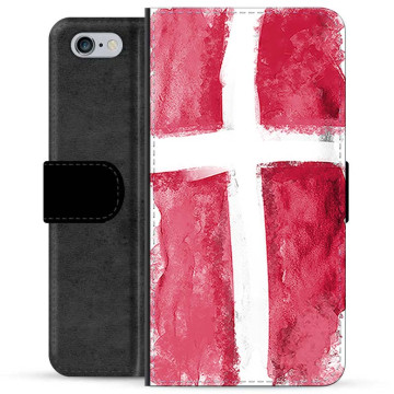 iPhone 6 / 6S Premium Portemonnee Hoesje - Deense Vlag