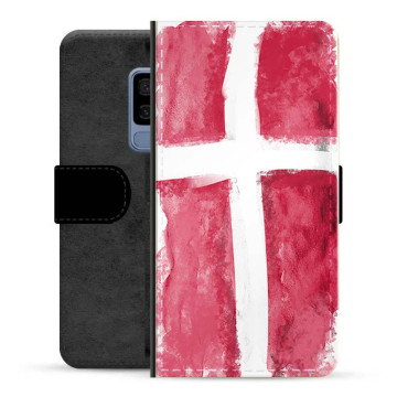 Samsung Galaxy S9+ Premium Portemonnee Hoesje - Deense Vlag