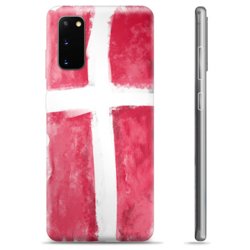 Samsung Galaxy S20 TPU Hoesje - Deense Vlag