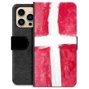 iPhone 13 Pro Max Premium Portemonnee Hoesje - Deense Vlag