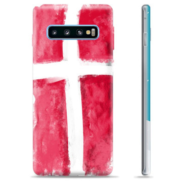 Samsung Galaxy S10 TPU Hoesje - Deense Vlag