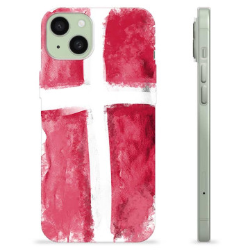 iPhone 15 Plus TPU Hoesje - Deense Vlag