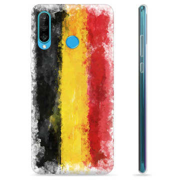 Huawei P30 Lite TPU Hoesje - Duitse Vlag