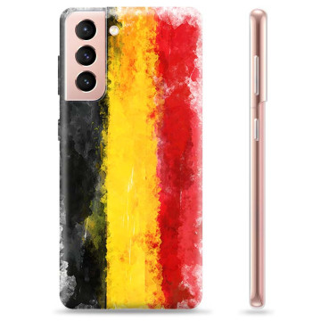 Samsung Galaxy S21 5G TPU Hoesje - Duitse Vlag