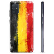Samsung Galaxy A71 TPU Hoesje - Duitse Vlag