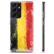 Samsung Galaxy S21 Ultra 5G TPU Hoesje - Duitse Vlag
