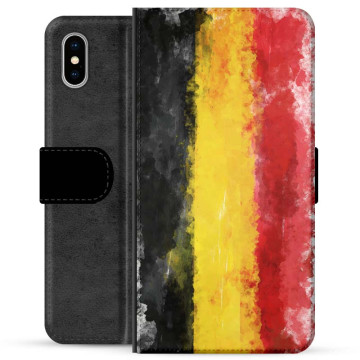 iPhone X / iPhone XS Premium Portemonnee Hoesje - Duitse Vlag