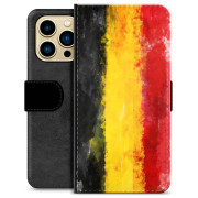 iPhone 13 Pro Max Premium Portemonnee Hoesje - Duitse Vlag