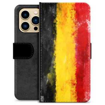 iPhone 13 Pro Max Premium Portemonnee Hoesje - Duitse Vlag