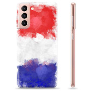 Samsung Galaxy S21 5G TPU Hoesje - Franse Vlag