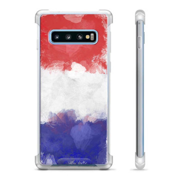 Samsung Galaxy S10+ Hybride Hoesje - Franse Vlag