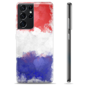 Samsung Galaxy S21 Ultra 5G TPU Hoesje - Franse Vlag