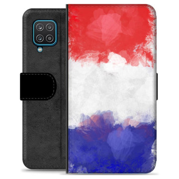 Samsung Galaxy A12 Premium Portemonnee Hoesje - Franse Vlag