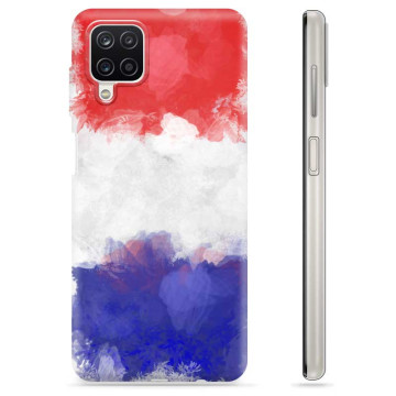 Samsung Galaxy A12 TPU Hoesje - Franse Vlag