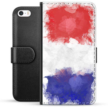 iPhone 5/5S/SE Premium Portemonnee Hoesje - Franse Vlag