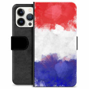 iPhone 13 Pro Premium Portemonnee Hoesje - Franse Vlag