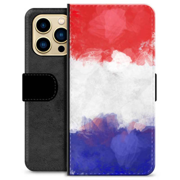 iPhone 13 Pro Max Premium Portemonnee Hoesje - Franse Vlag