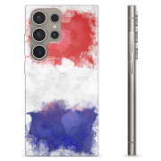 Samsung Galaxy S24 Ultra TPU Hoesje - Franse Vlag