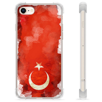 iPhone 7/8/SE (2020)/SE (2022) Hybride Hoesje - Turkse Vlag