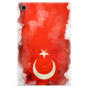 Samsung Galaxy Tab A7 10.4 (2020) TPU Hoesje - Turkse Vlag